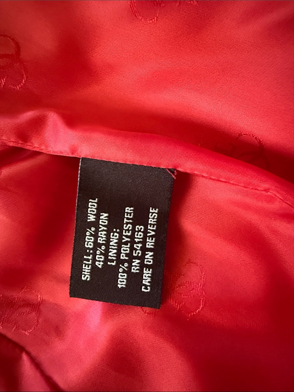 GUESS Women’s Vibrant Red A-Line Holiday Pea Coat - Picture 2 of 5